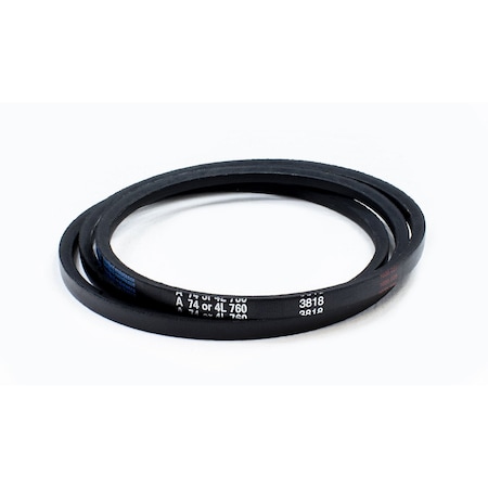 D&D A74/4L760 Classical V-Belt, 76 in Outside Length, 1/2 in Top Width, 1 Ribs A74/4L760